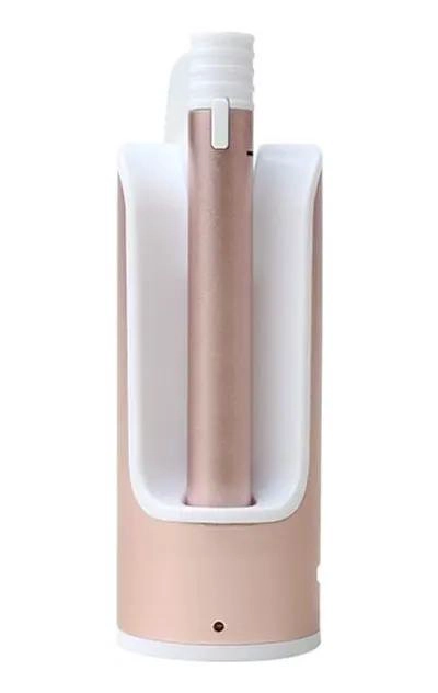 AUDIFONOS IN-EAR BLUETOOTH CON MICROFONO Y BASE DE CARGA ROSA ORO - 2