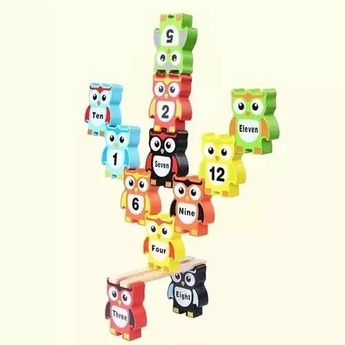 PUZLE DIDACTICO DE BUHOS APILABLES PARA NIÑOS - 2