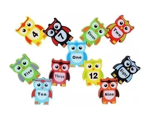 PUZLE DIDACTICO DE BUHOS APILABLES PARA NIÑOS - 5