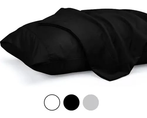 SET DE 2 FUNDAS DE ALMOHADA SUAVES DE POLIE STER 50X90 CM - 3