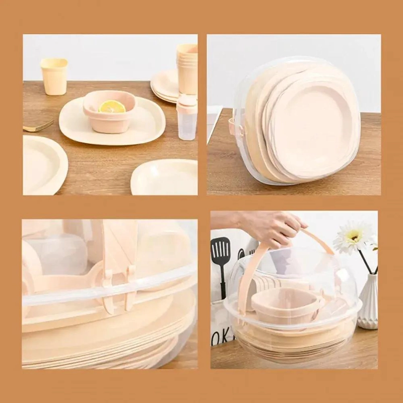 SET DE PICNIC COMPLETO PARA 6 PERSONAS CON 48 PIEZAS - 4
