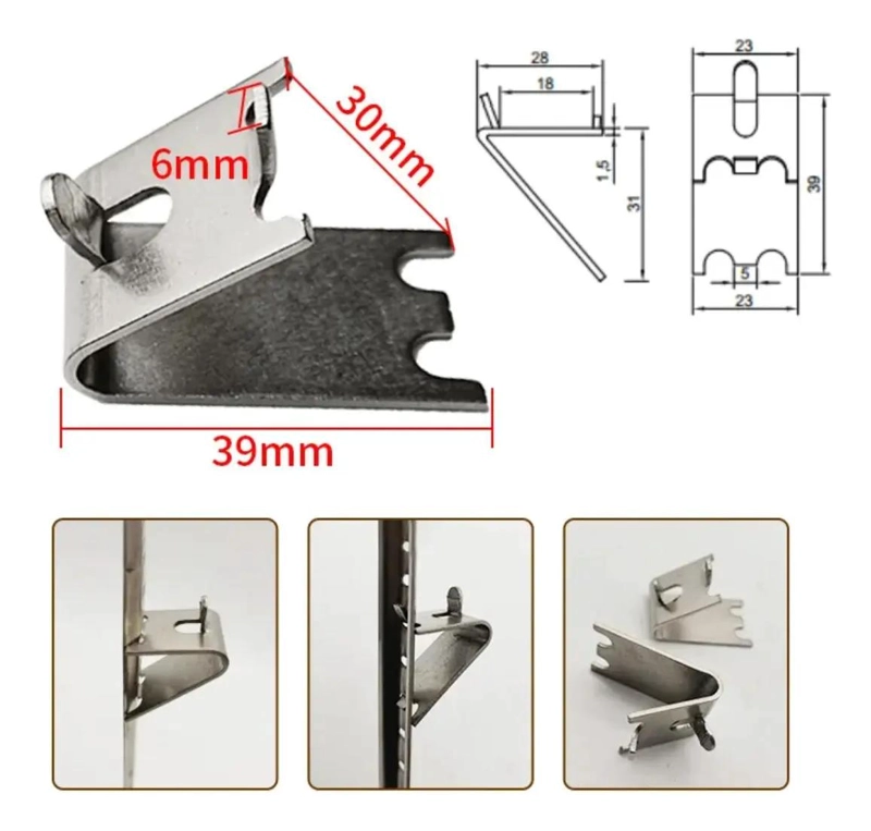 GANCHOS DE ACERO INOXIDABLE PARA REFRIGERACION, PAQUETE DE 12 - 2