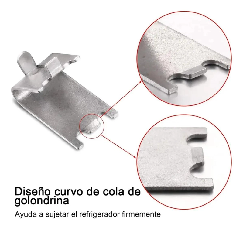 GANCHOS DE ACERO INOXIDABLE PARA REFRIGERACION, PAQUETE DE 12 - 7