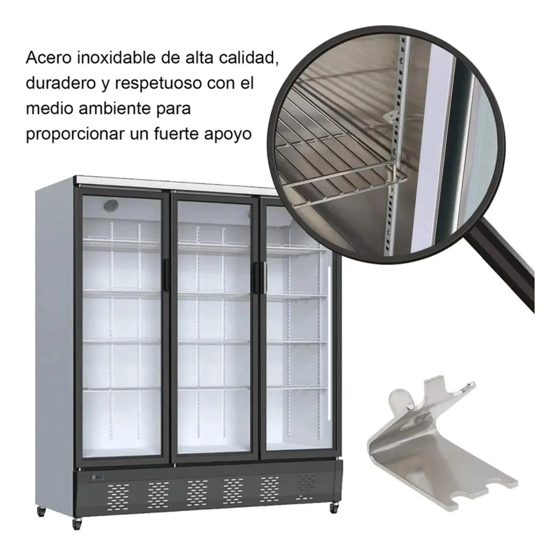 GANCHOS DE ACERO INOXIDABLE PARA REFRIGERACION, PAQUETE DE 12 - 8