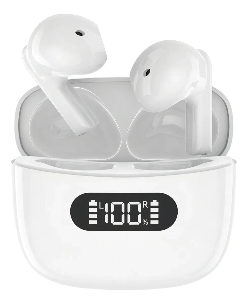 AUDIFONOS BLUETOOTH HIFI CON PANTALLA LED Y ESTUCHE DE CARGA - 1
