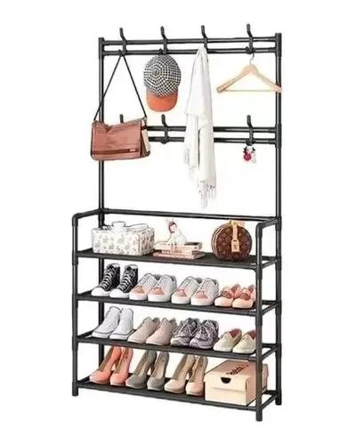 ORGANIZADOR COLGADOR DE ZAPATOS Y ROPA 4 NIVELES 80CM - 1