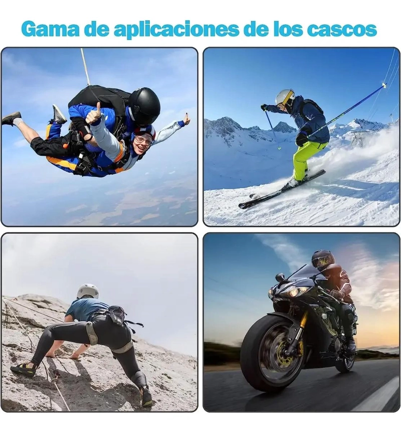 AURICULARES BLUETOOTH IMPERMEABLES PARA CASCO DE MOTOCICLETA - 1