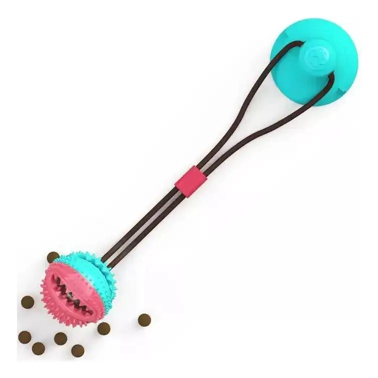 PELOTA INTERACTIVA CON CUERDA Y VENTOSA PARA PERROS - 1