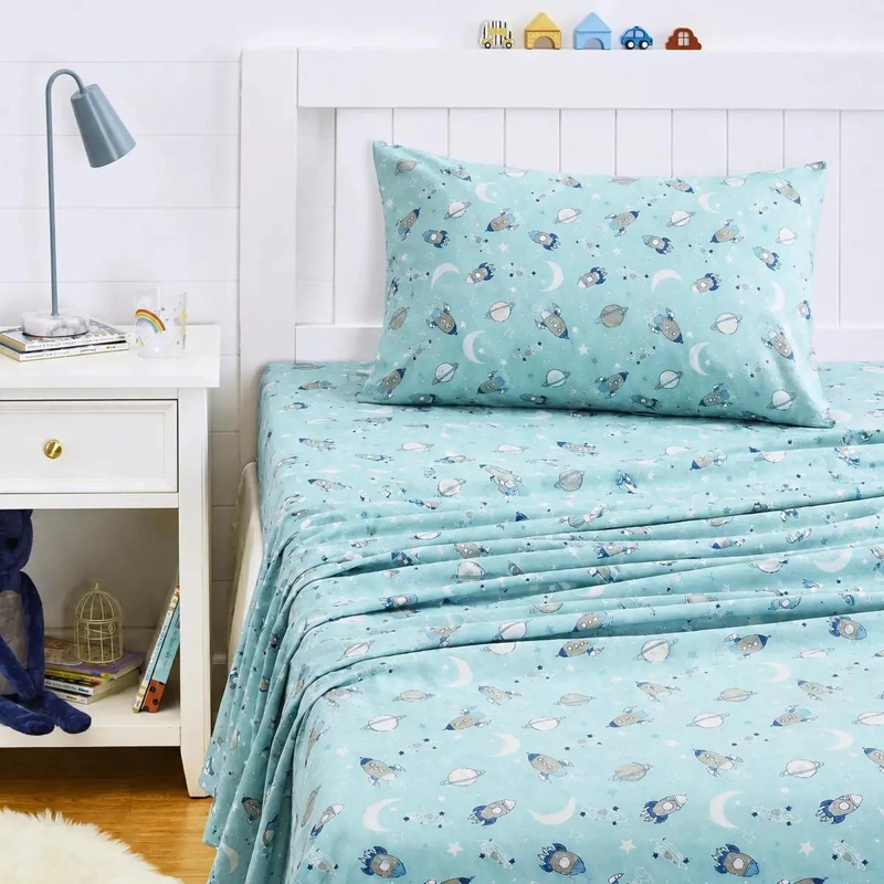 SABANAS INFANTILES SUAVES 1.5 PLAZAS DISEÑO ATRACTIVO - 1
