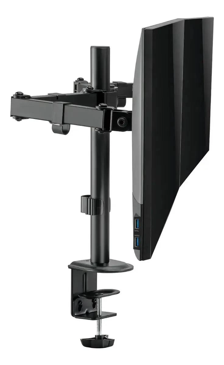 SOPORTE ARTICULADO DE ACERO PARA DOS MONITORES DE 14 A 32 PULGADAS - 6