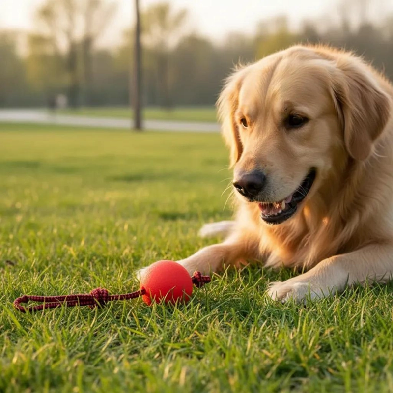 PELOTA DE ENTRENAMIENTO RESISTENTE PARA PERROS Y CACHORROS - 2