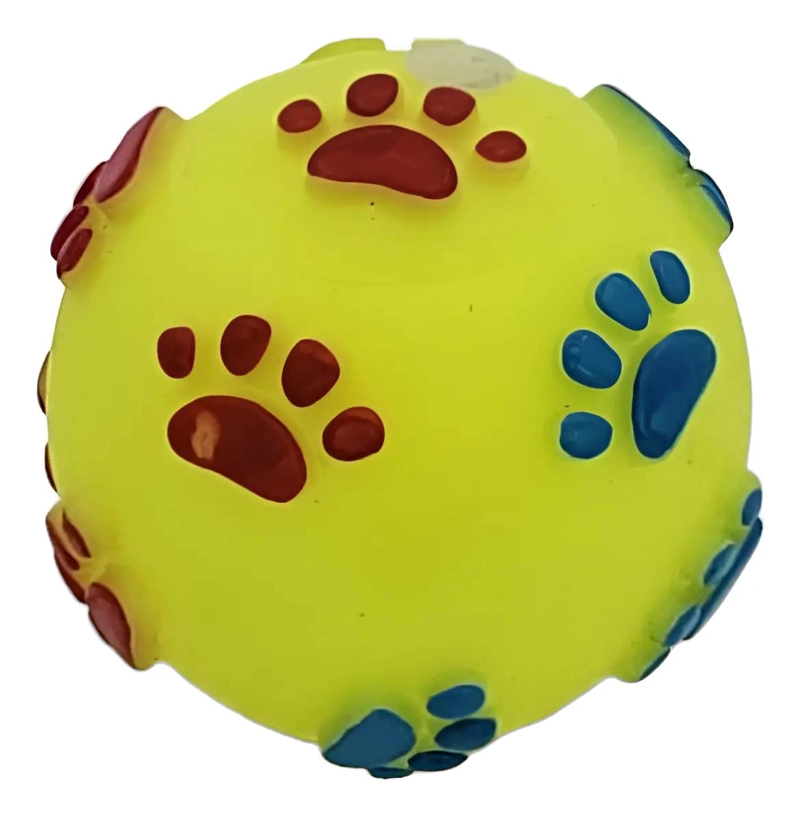 PELOTA RESISTENTE PARA PERROS DE COLOR AMARILLO - 1
