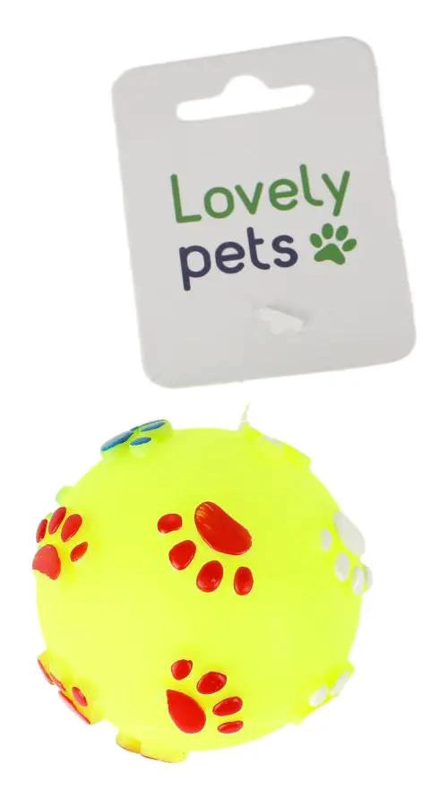 PELOTA RESISTENTE PARA PERROS DE COLOR AMARILLO - 2