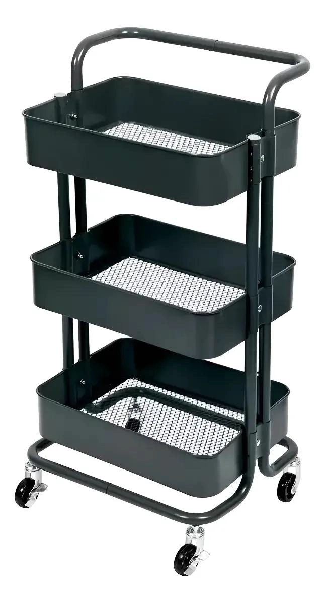 CARRITO ORGANIZADOR DE ALMACENAMIENTO MOVIL DE 3 NIVELES - 1