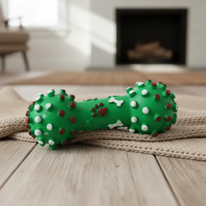SET DE 4 PELOTAS COLORIDAS PARA PERROS CON SONIDO - 8