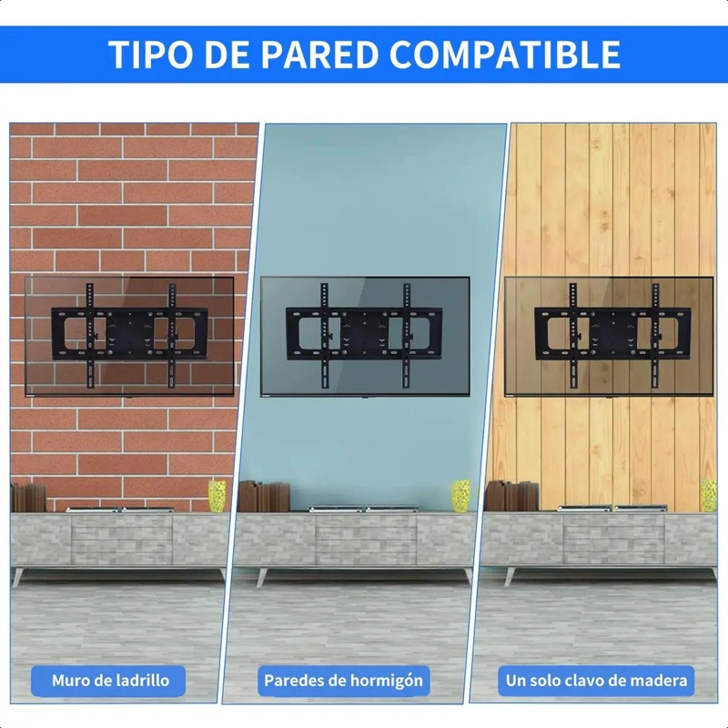 SOPORTE DE PARED ARTICULADO PARA TELEVISORES DE 40 A 80 PULGADAS - 9