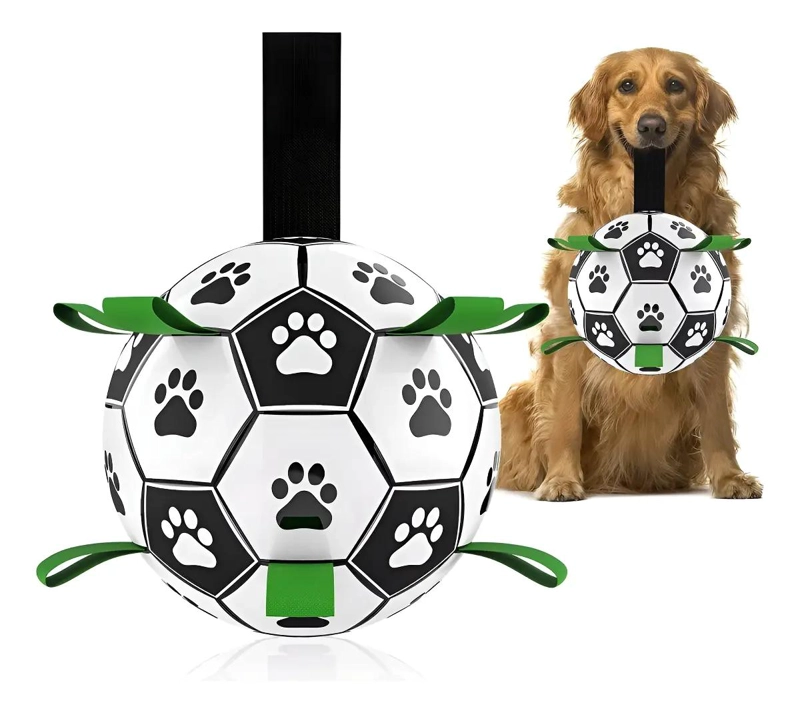 PELOTA INTERACTIVA PARA PERROS DE 15 CM CON AGARRE - 1