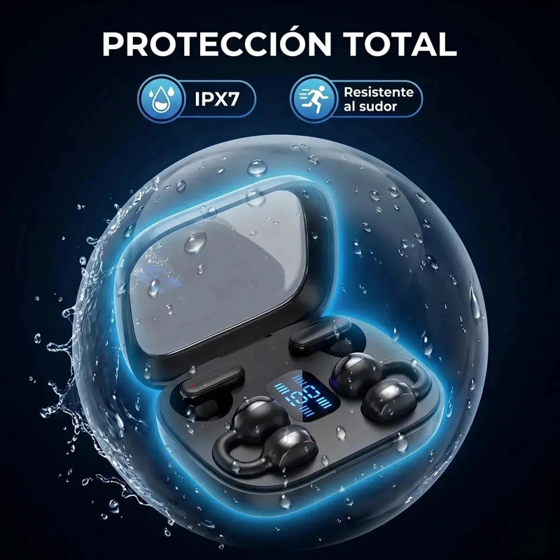 AUDIFONOS BLUETOOTH 2 EN 1 CON DISEÑO IMPERMEABLE Y DUAL - 3