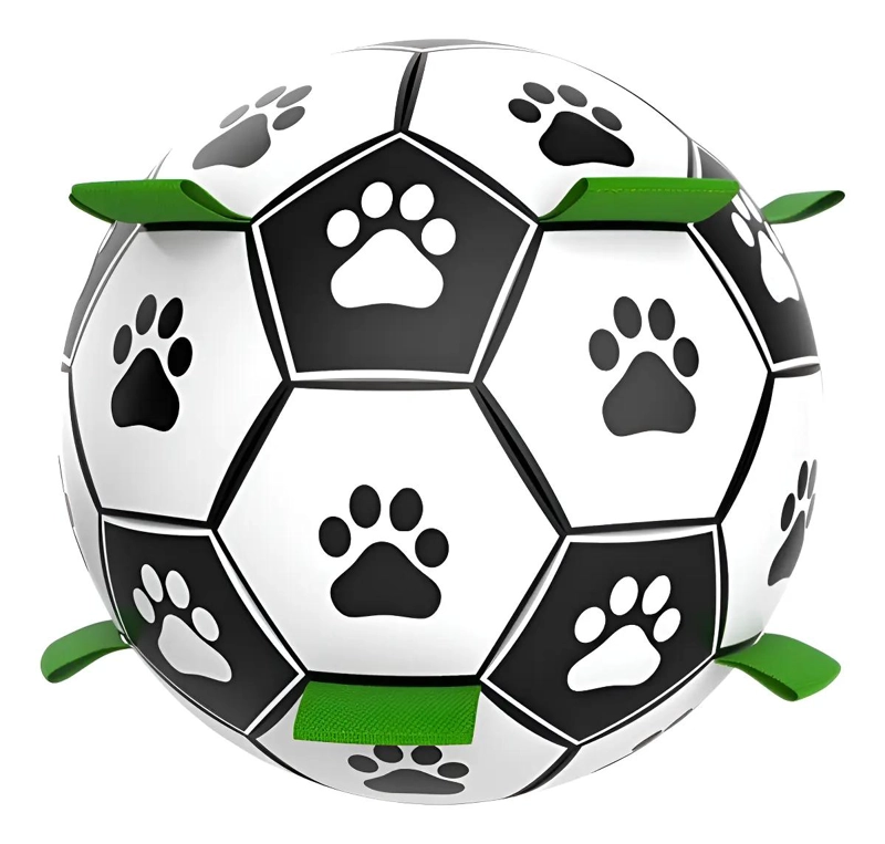 PELOTA INTERACTIVA PARA PERROS CON BOMBIN INFLADOR - 1