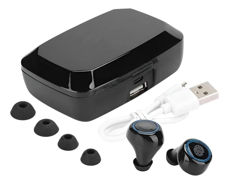 AUDIFONOS INALAMBRICOS TWS CON ESTUCHE DE CARGA Y PANTALLA LED - 1