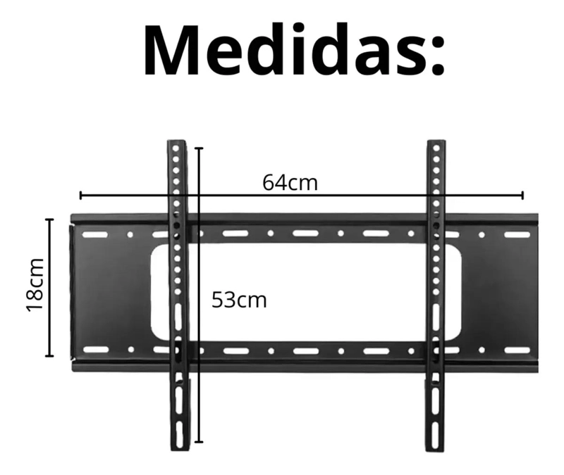 SOPORTE DE PARED PARA TV DE 40 A 85 PULGADAS HASTA 75 KG - 2