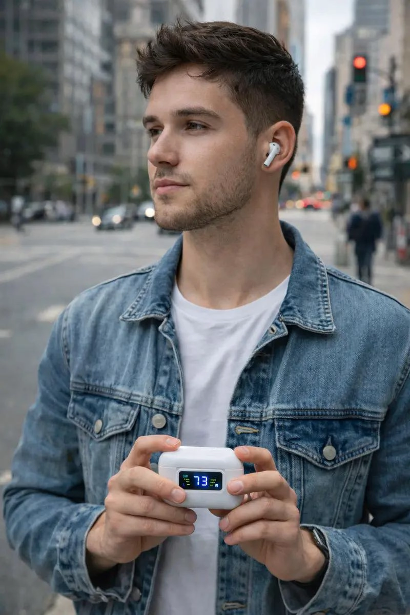 AUDIFONOS INALAMBRICOS TWS CON BLUETOOTH 5.3 Y CANCELACION DE RUIDO - 4