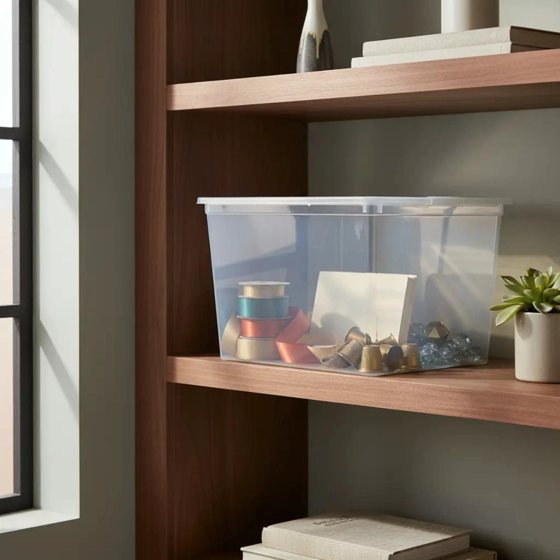CAJA ORGANIZADORA APILABLE 30 L IDEAL PARA JUGUETES Y LIBROS - 3