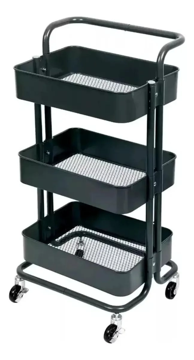 CARRITO ORGANIZADOR DE 3 NIVELES CON RUEDAS PARA ALMACENAMIENTO - 1