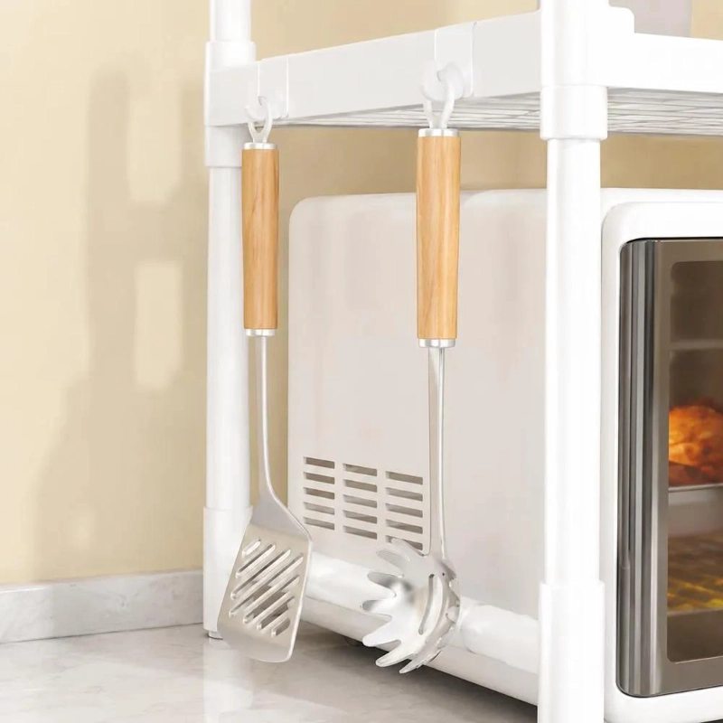 RACK ORGANIZADOR PLASTICO MULTIUSOS 3 NIVELES PARA COCINA - 5