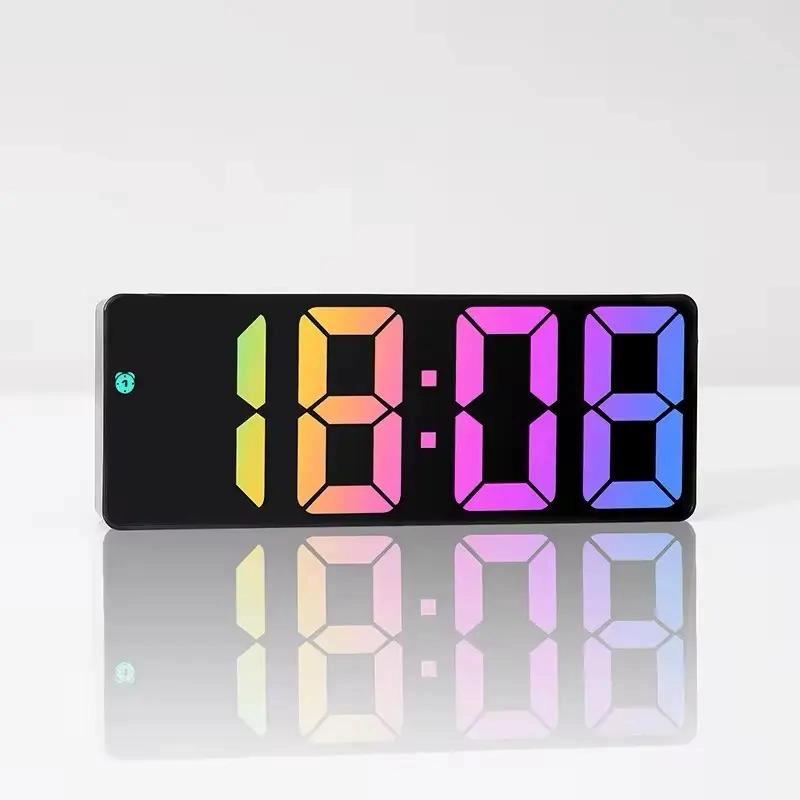 RELOJ DESPERTADOR LED DIGITAL MULTICOLOR PARA ESCRITORIO - 7