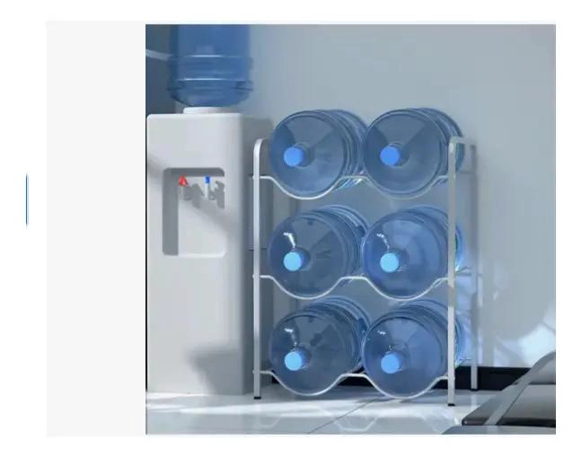 RACK ORGANIZADOR PARA 6 BOTELLONES DE AGUA DE 20 LITROS - 2