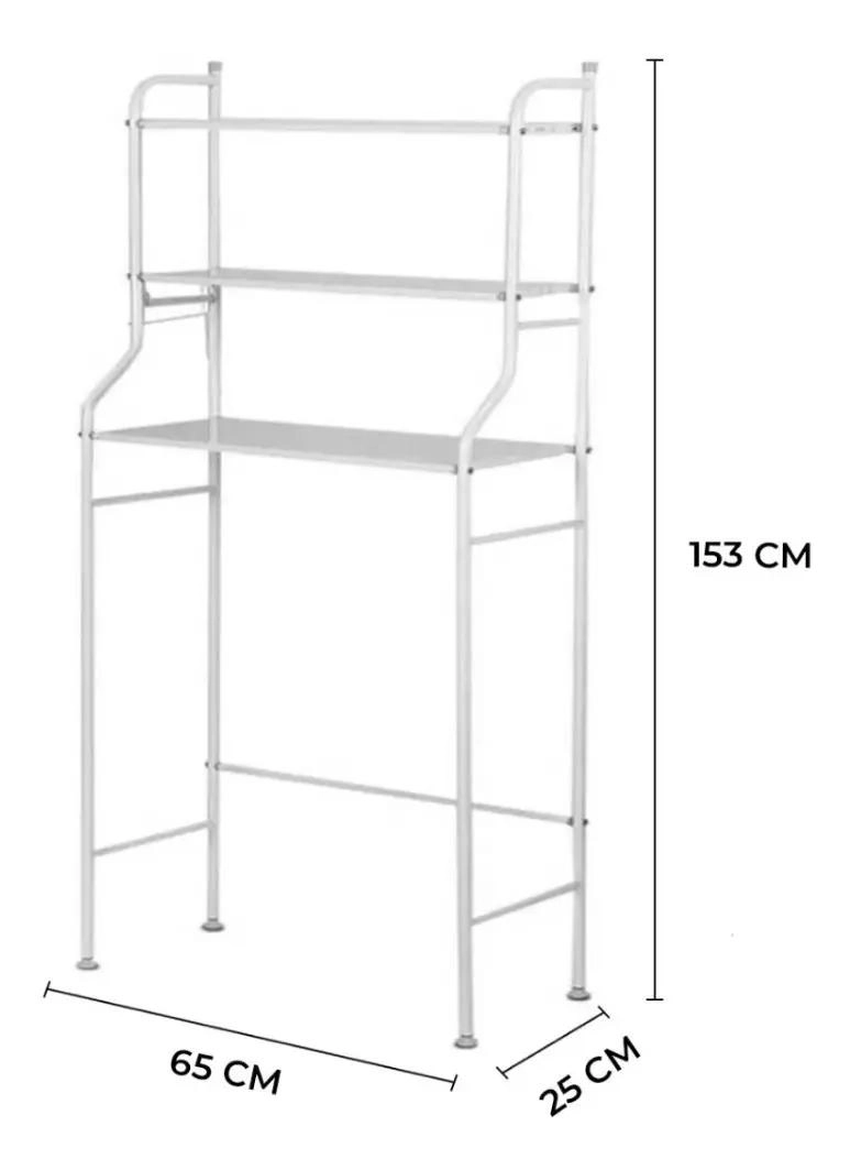 ESTANTE ORGANIZADOR DE 3 NIVELES PARA BAÑO Y LAVANDERIA - 3