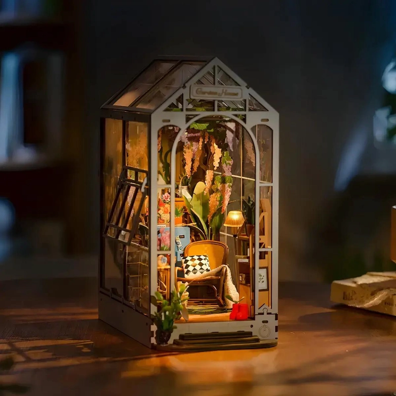 KIT DE CONSTRUCCION DE SUJETALIBROS EN MINIATURA CON LUCES LED - 8