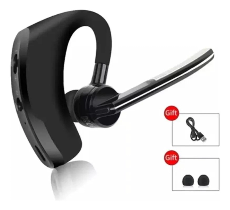 AURICULAR BLUETOOTH INALAMBRICO CON MICROFONO Y GANCHO - 3
