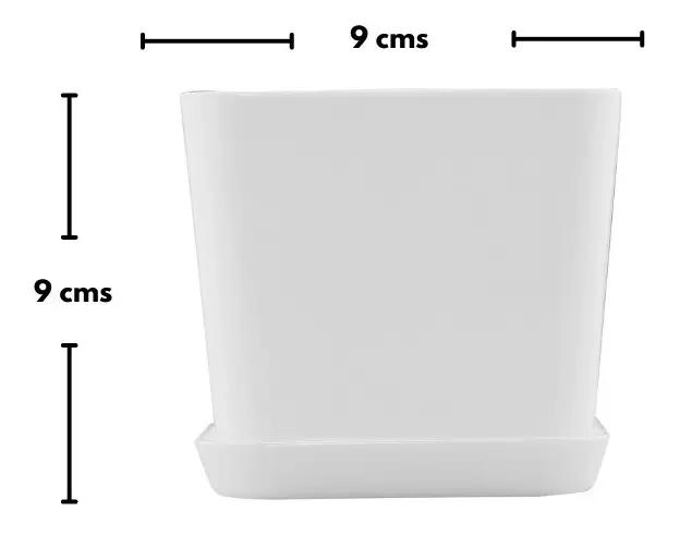 SET DE 4 MACETAS CUADRADAS PARA HUERTO DE 9X9X9 CM - 3