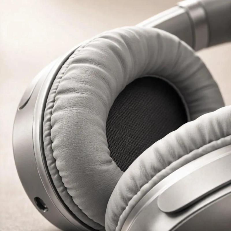AUDIFONOS INALAMBRICOS DIADEMA COLOR GRIS PARA COMODIDAD Y SONIDO - 6
