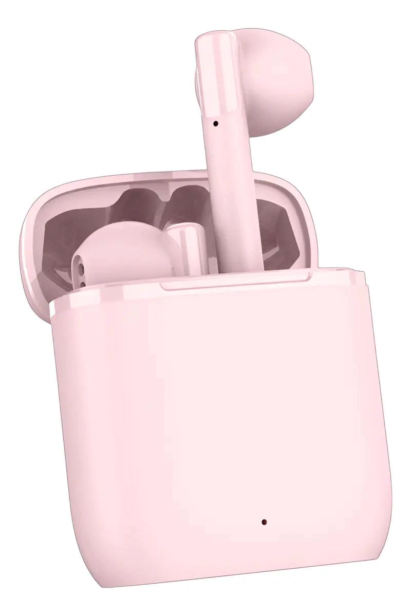 AUDIFONOS IN EAR BLUETOOTH TWS ROSA CON MICROFONO - 1