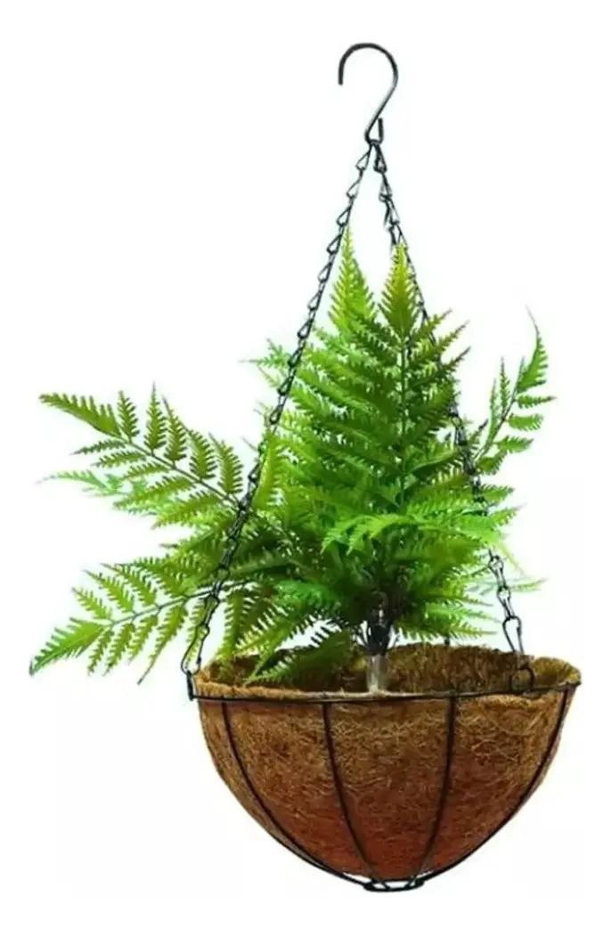 SET DE 5 MACETEROS COLGANTES DE FIBRA DE COCO GRANDES PARA PLANTAS - 2