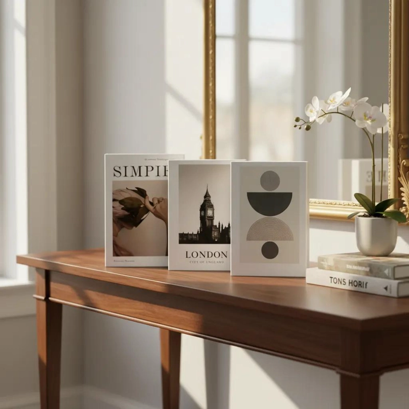 SET DE 3 LIBROS DECORATIVOS MODERNOS PARA ESTANTERIA - 1