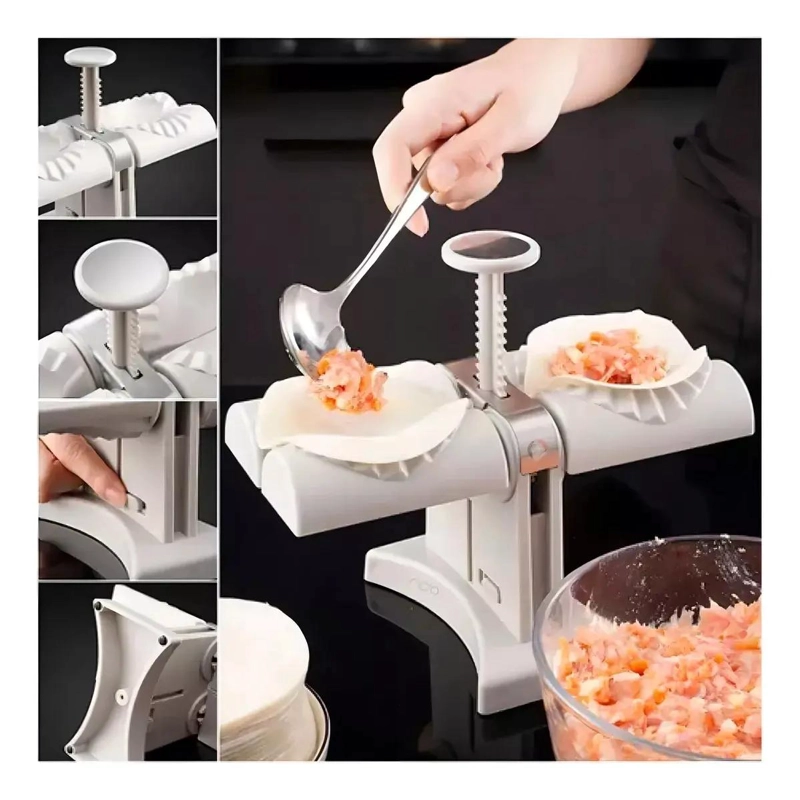 PRENSA PARA HACER EMPANADAS Y GYOZAS DE ACERO INOXIDABLE - 3