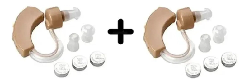 PACK DE 2 AUDIFONOS PARA MEJORA AUDITIVA CON ESTUCHE - 1