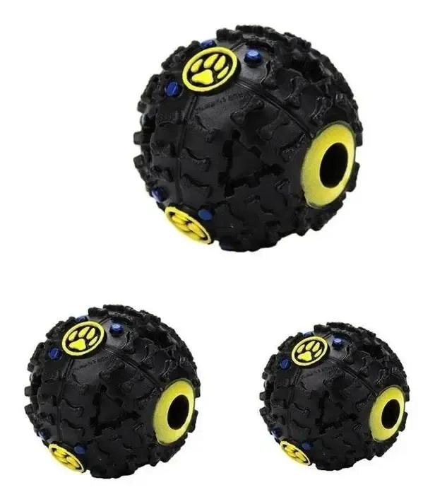 PELOTA DISPENSADORA DE ALIMENTO PARA PERROS COLOR CELESTE - 3