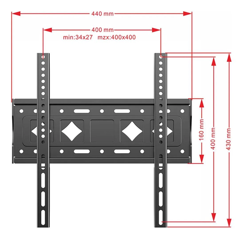 SOPORTE DE PARED AJUSTABLE PARA TELEVISORES DE 26 A 65 PULGADAS - 3
