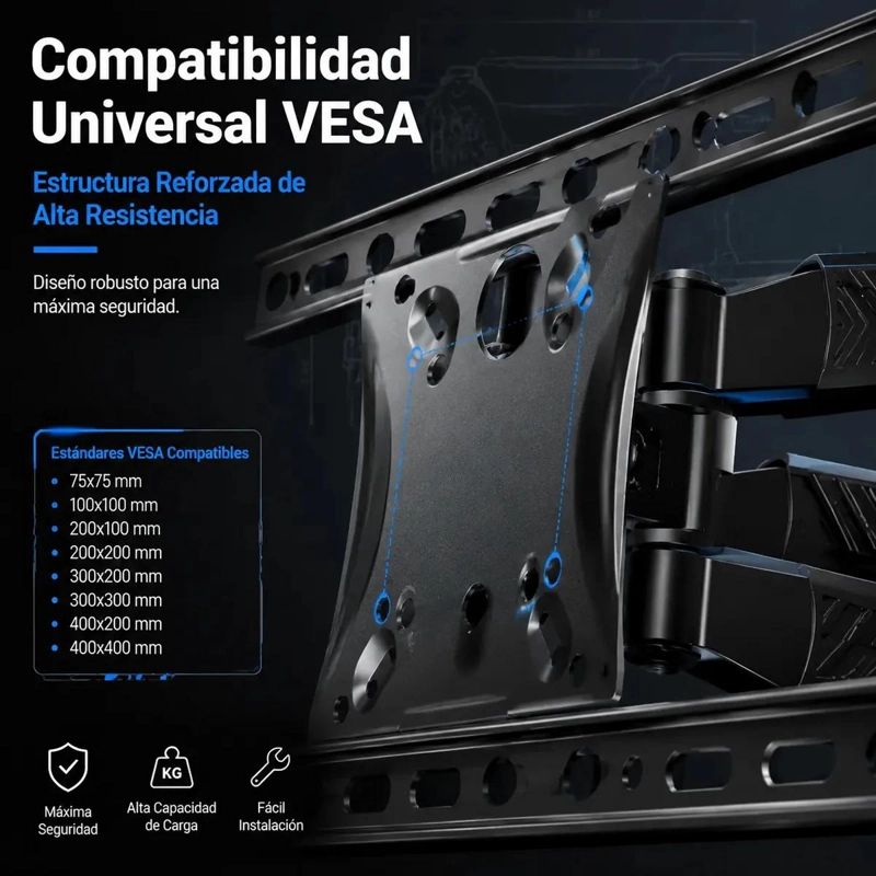 SOPORTE DE PARED ARTICULADO PARA TV DE 32 A 60 PULGADAS - 5