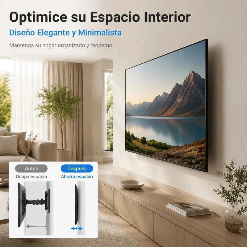 SOPORTE DE PARED ARTICULADO PARA TV DE 32 A 60 PULGADAS - 6