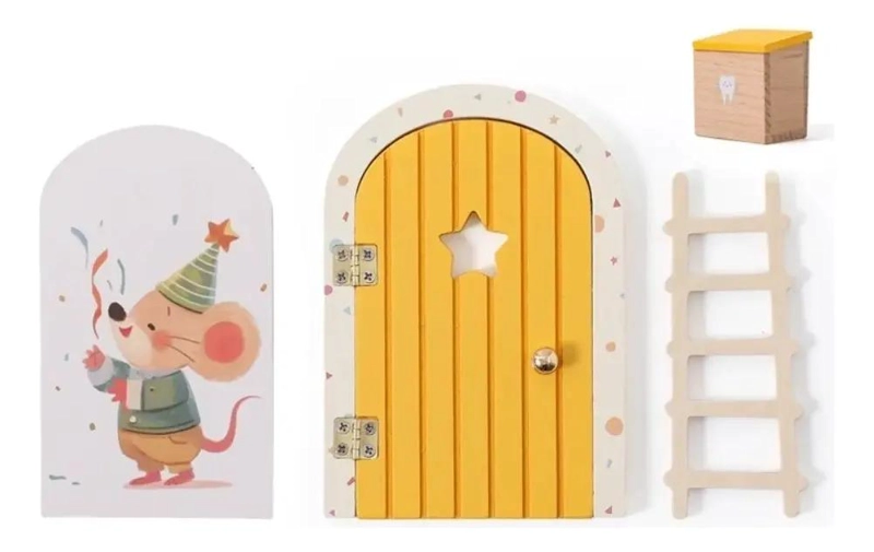 PUERTA AMARILLA DEL RATON PE REZ CON ACCESORIOS MAGICOS - 1
