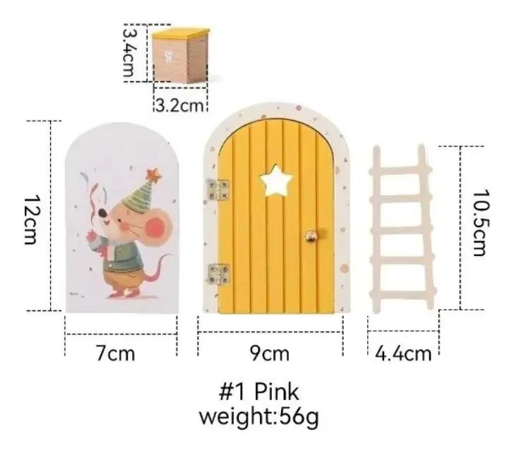 PUERTA AMARILLA DEL RATON PE REZ CON ACCESORIOS MAGICOS - 4