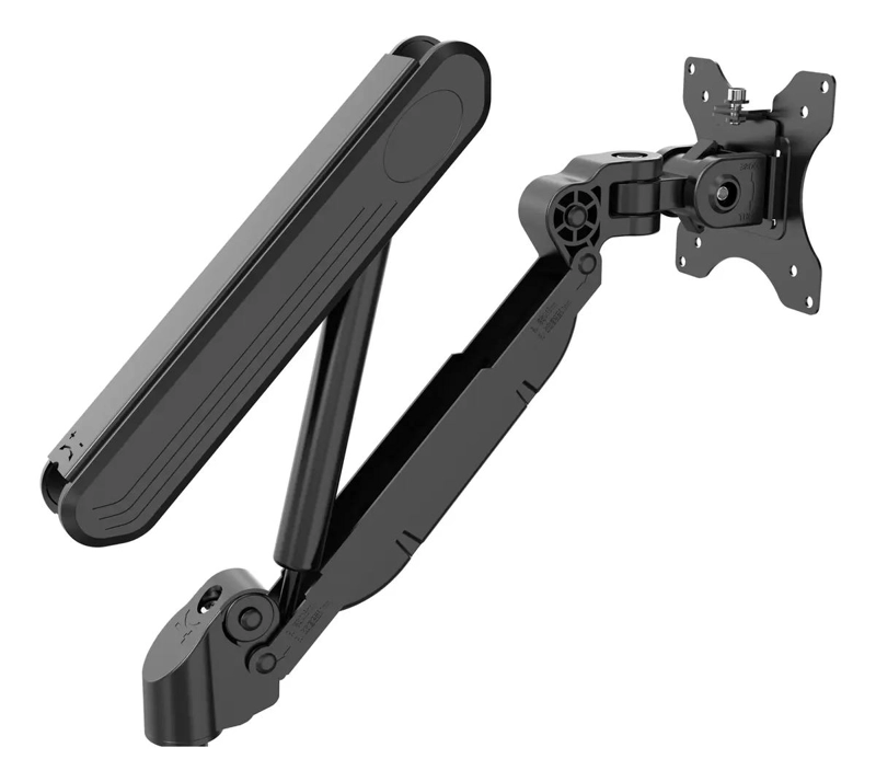 SOPORTE DOBLE PARA MONITOR DE ESCRITORIO CON BRAZO AJUSTABLE - 5