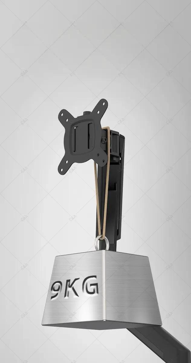 SOPORTE DOBLE PARA MONITOR DE ESCRITORIO CON BRAZO AJUSTABLE - 6