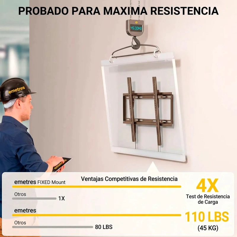 SOPORTE DE PARED PARA TELEVISORES DE 26 A 65 PULGADAS - 10